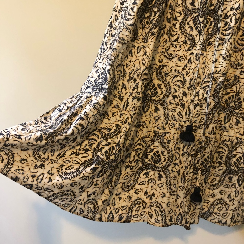 Figue Gianna Dress Mini Tassels Ruffle Boho Dummer Lotus Batik Sand XL - Picture 8 of 13